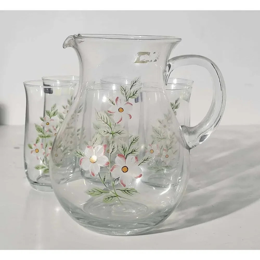 NIB Stylesetter Vintage 7-Pc Dogwood Crystal Set MINT NOS W/ STICKERS